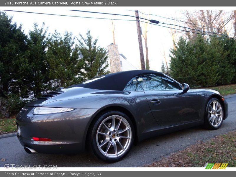 Agate Grey Metallic / Black 2013 Porsche 911 Carrera Cabriolet