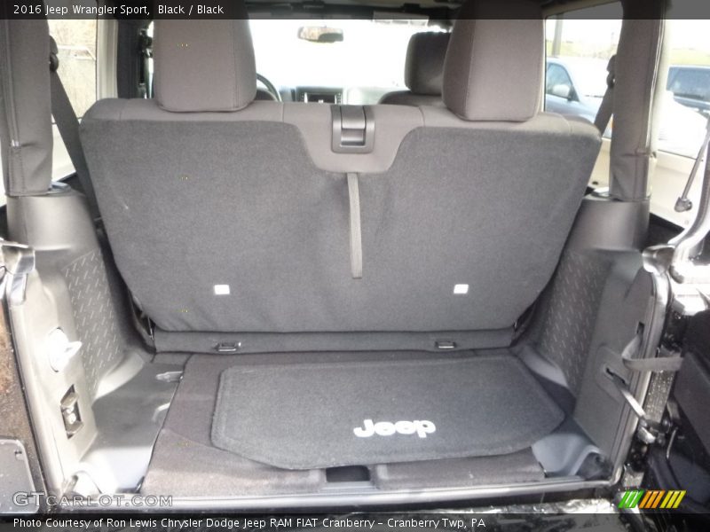 Black / Black 2016 Jeep Wrangler Sport