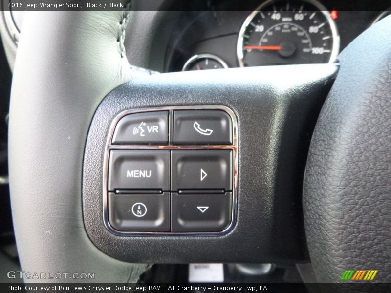 Black / Black 2016 Jeep Wrangler Sport