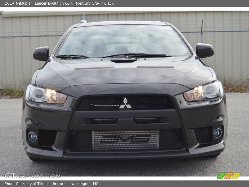 Mercury Gray / Black 2014 Mitsubishi Lancer Evolution GSR