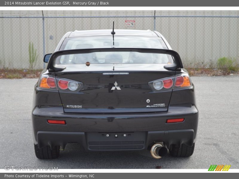 Mercury Gray / Black 2014 Mitsubishi Lancer Evolution GSR