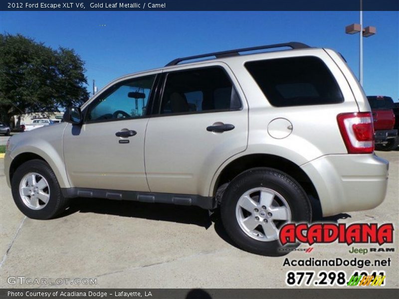 Gold Leaf Metallic / Camel 2012 Ford Escape XLT V6