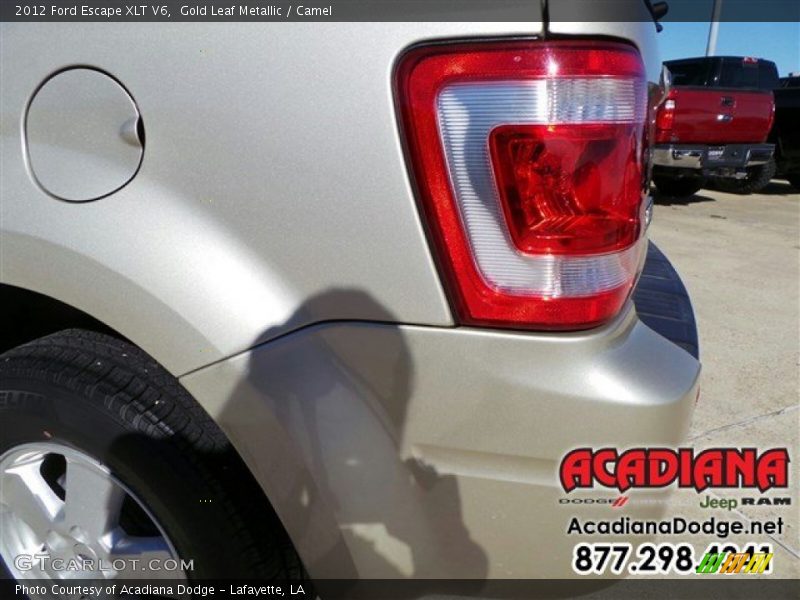 Gold Leaf Metallic / Camel 2012 Ford Escape XLT V6