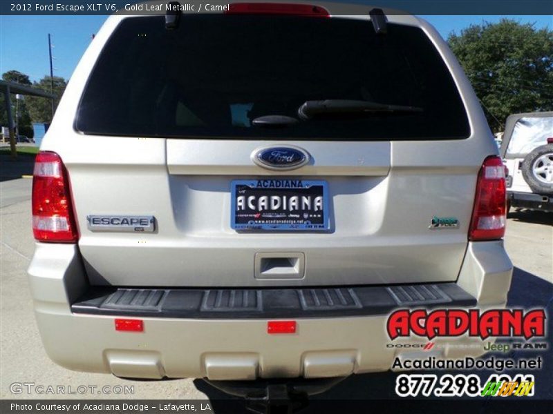 Gold Leaf Metallic / Camel 2012 Ford Escape XLT V6