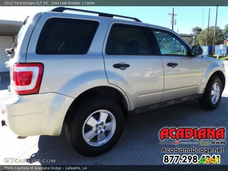 Gold Leaf Metallic / Camel 2012 Ford Escape XLT V6