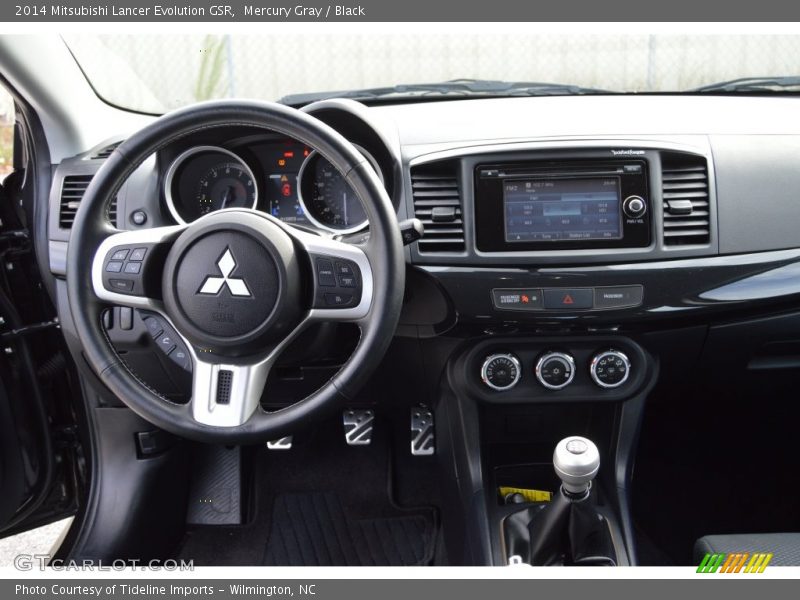 Mercury Gray / Black 2014 Mitsubishi Lancer Evolution GSR