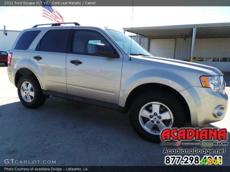 Gold Leaf Metallic / Camel 2012 Ford Escape XLT V6