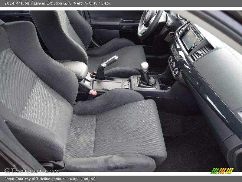 Mercury Gray / Black 2014 Mitsubishi Lancer Evolution GSR