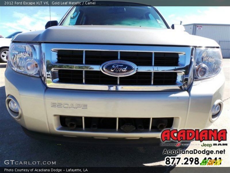 Gold Leaf Metallic / Camel 2012 Ford Escape XLT V6