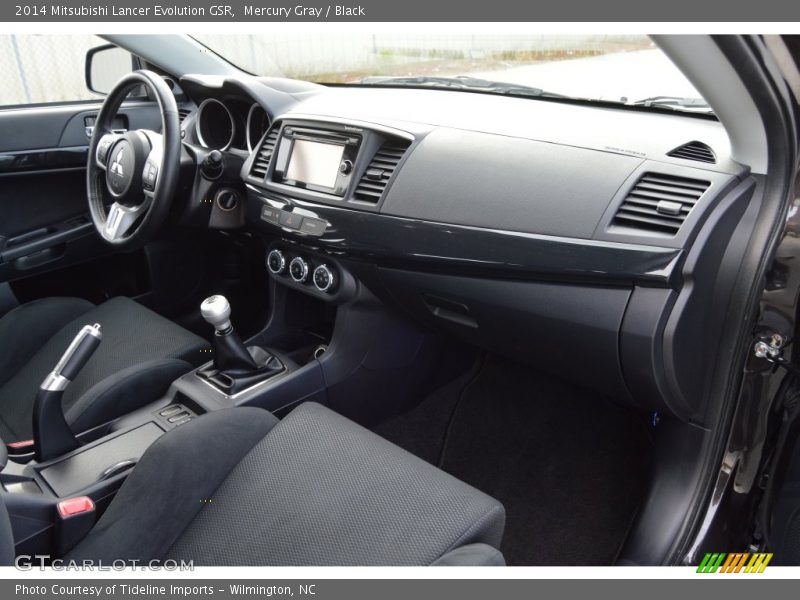 Mercury Gray / Black 2014 Mitsubishi Lancer Evolution GSR