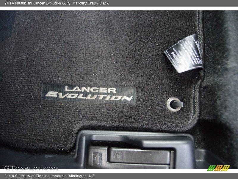 Mercury Gray / Black 2014 Mitsubishi Lancer Evolution GSR