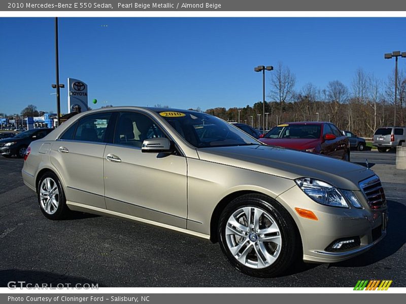 Pearl Beige Metallic / Almond Beige 2010 Mercedes-Benz E 550 Sedan