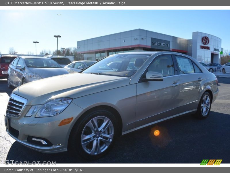 Pearl Beige Metallic / Almond Beige 2010 Mercedes-Benz E 550 Sedan