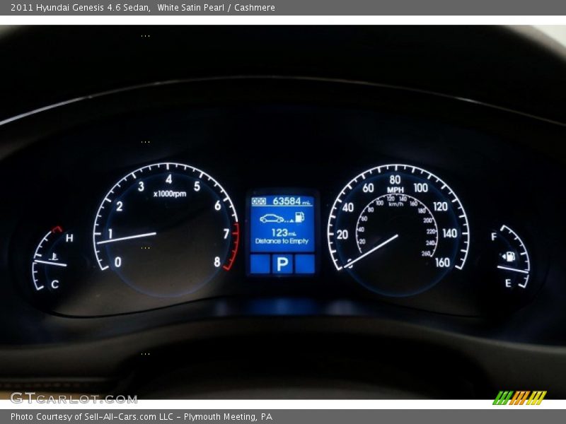 White Satin Pearl / Cashmere 2011 Hyundai Genesis 4.6 Sedan