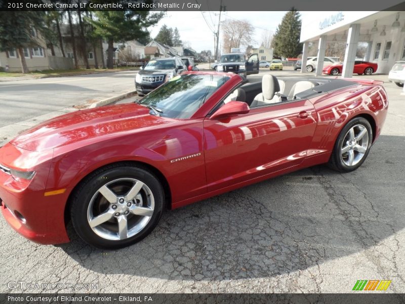 Red Rock Metallic / Gray 2015 Chevrolet Camaro LT Convertible