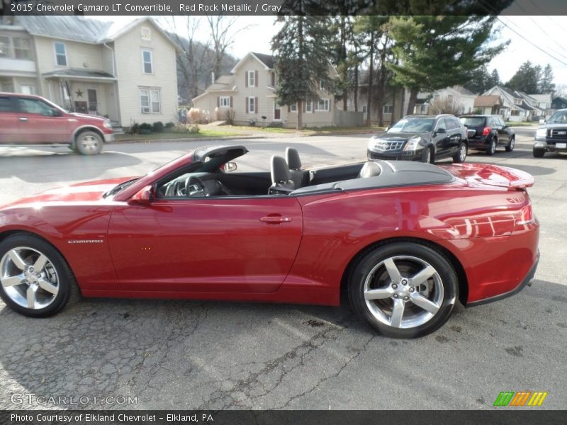 Red Rock Metallic / Gray 2015 Chevrolet Camaro LT Convertible