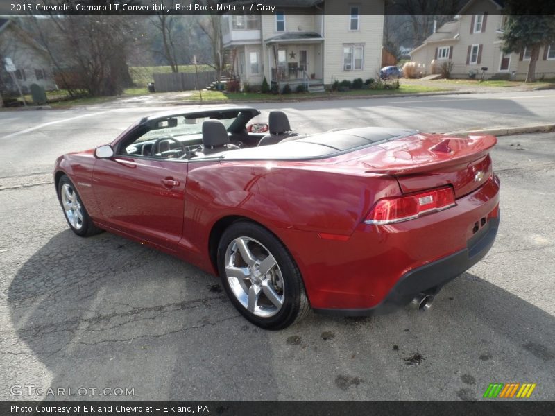 Red Rock Metallic / Gray 2015 Chevrolet Camaro LT Convertible
