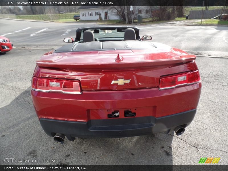 Red Rock Metallic / Gray 2015 Chevrolet Camaro LT Convertible