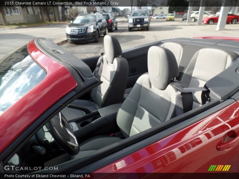 Red Rock Metallic / Gray 2015 Chevrolet Camaro LT Convertible