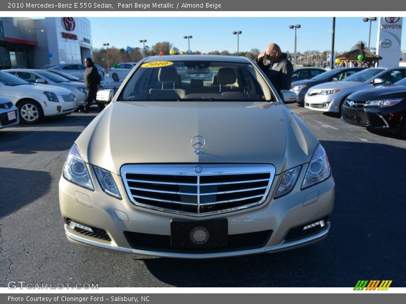 Pearl Beige Metallic / Almond Beige 2010 Mercedes-Benz E 550 Sedan