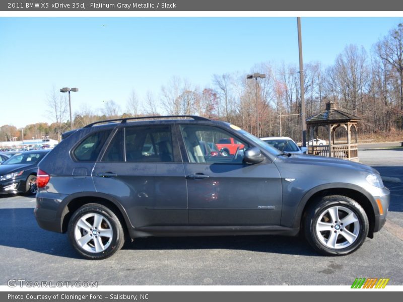 Platinum Gray Metallic / Black 2011 BMW X5 xDrive 35d