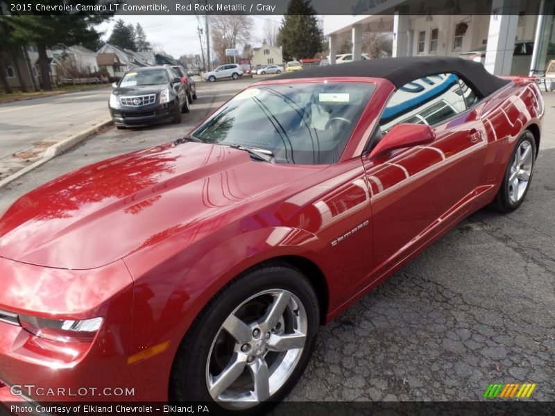 Red Rock Metallic / Gray 2015 Chevrolet Camaro LT Convertible