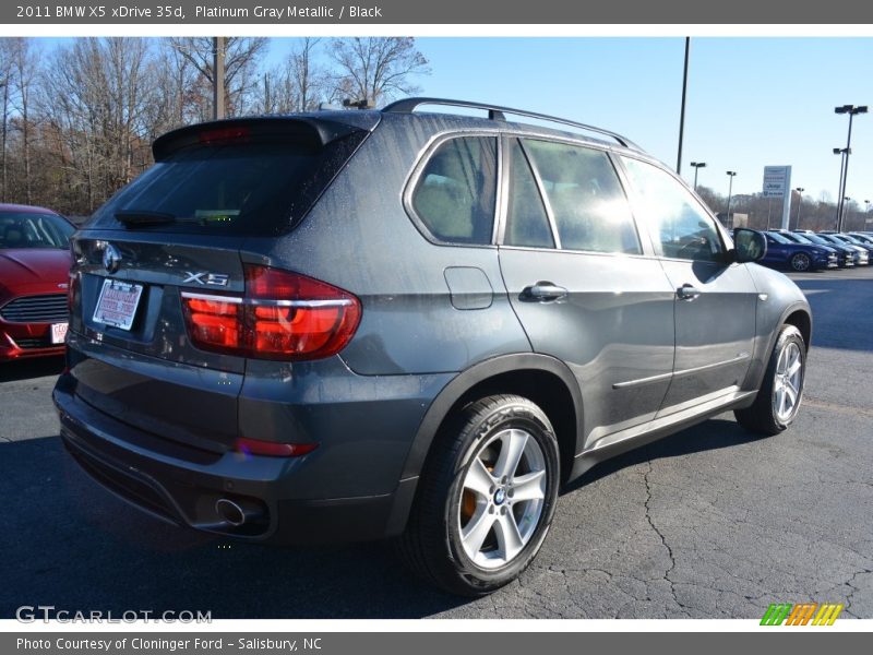 Platinum Gray Metallic / Black 2011 BMW X5 xDrive 35d