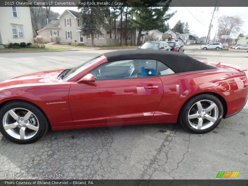 Red Rock Metallic / Gray 2015 Chevrolet Camaro LT Convertible