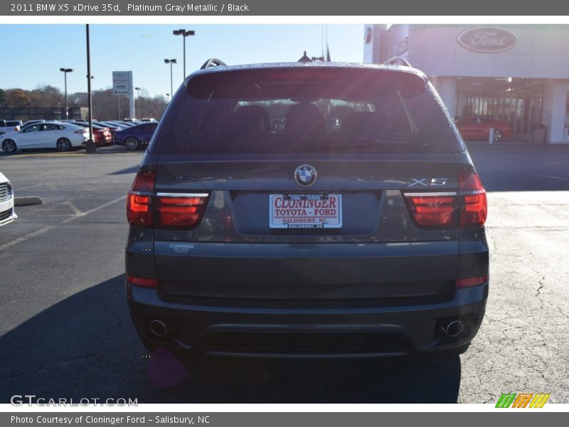 Platinum Gray Metallic / Black 2011 BMW X5 xDrive 35d