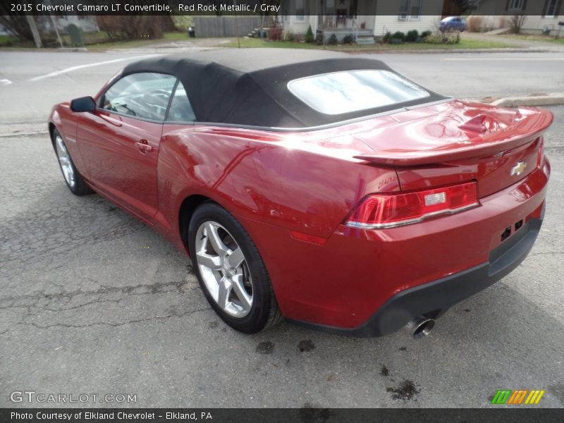Red Rock Metallic / Gray 2015 Chevrolet Camaro LT Convertible