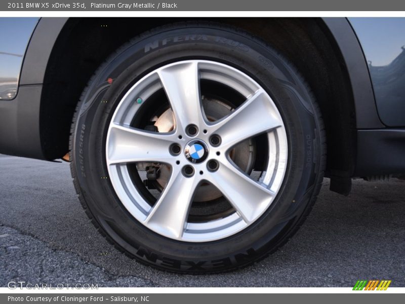 Platinum Gray Metallic / Black 2011 BMW X5 xDrive 35d