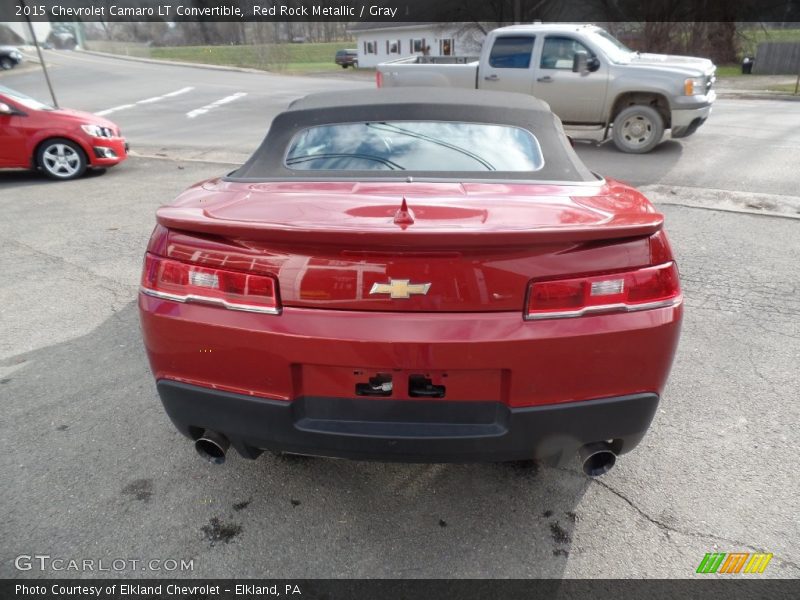 Red Rock Metallic / Gray 2015 Chevrolet Camaro LT Convertible