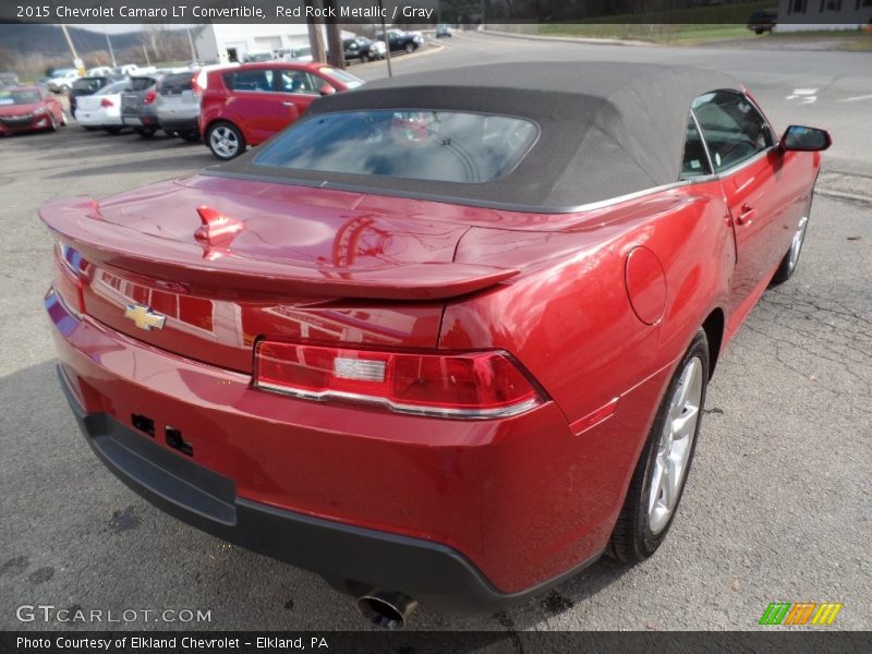 Red Rock Metallic / Gray 2015 Chevrolet Camaro LT Convertible