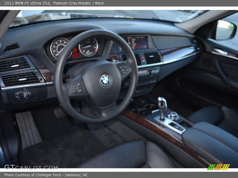Platinum Gray Metallic / Black 2011 BMW X5 xDrive 35d