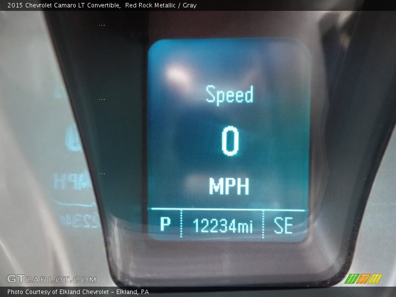 Red Rock Metallic / Gray 2015 Chevrolet Camaro LT Convertible