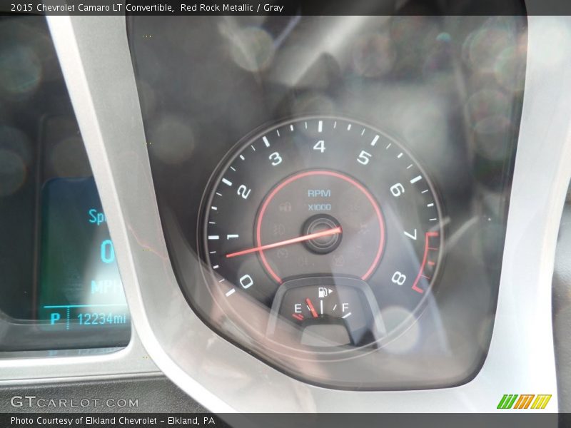 Red Rock Metallic / Gray 2015 Chevrolet Camaro LT Convertible
