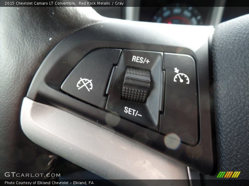 Red Rock Metallic / Gray 2015 Chevrolet Camaro LT Convertible