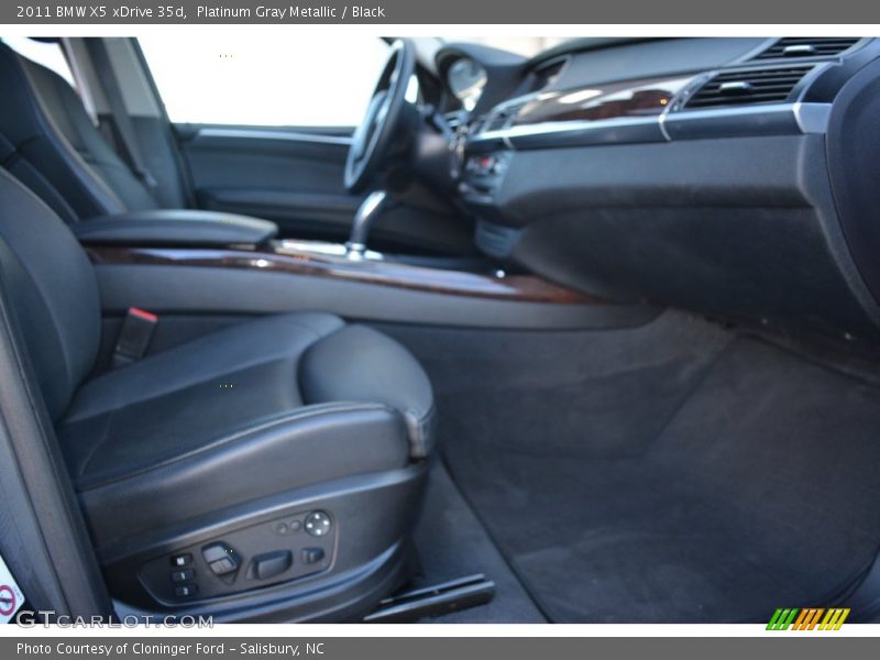 Platinum Gray Metallic / Black 2011 BMW X5 xDrive 35d