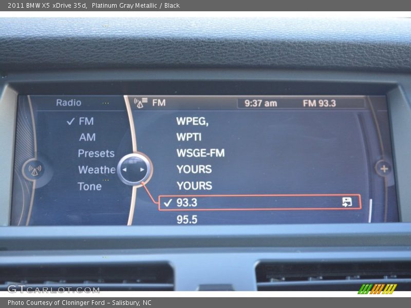 Platinum Gray Metallic / Black 2011 BMW X5 xDrive 35d