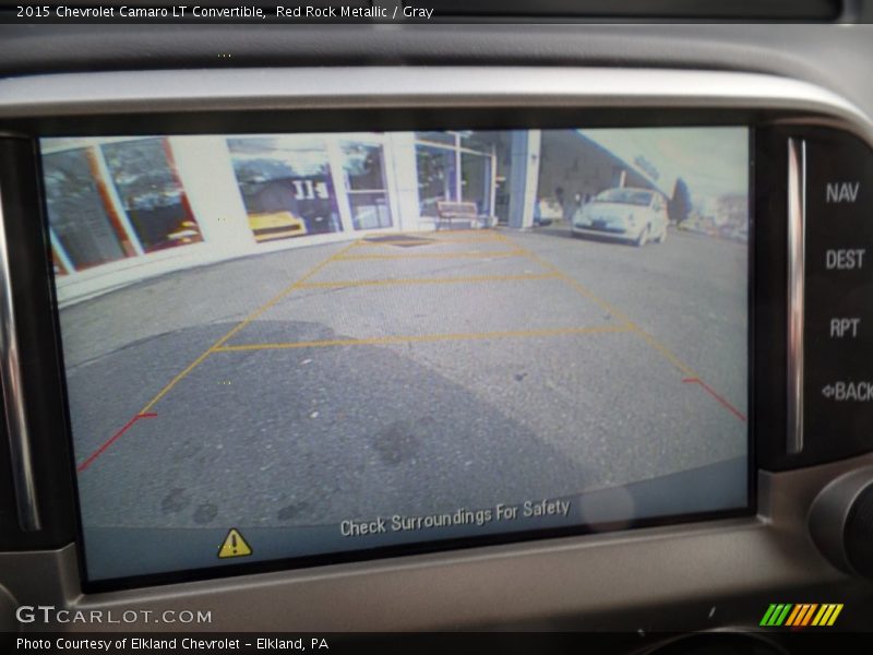 Red Rock Metallic / Gray 2015 Chevrolet Camaro LT Convertible