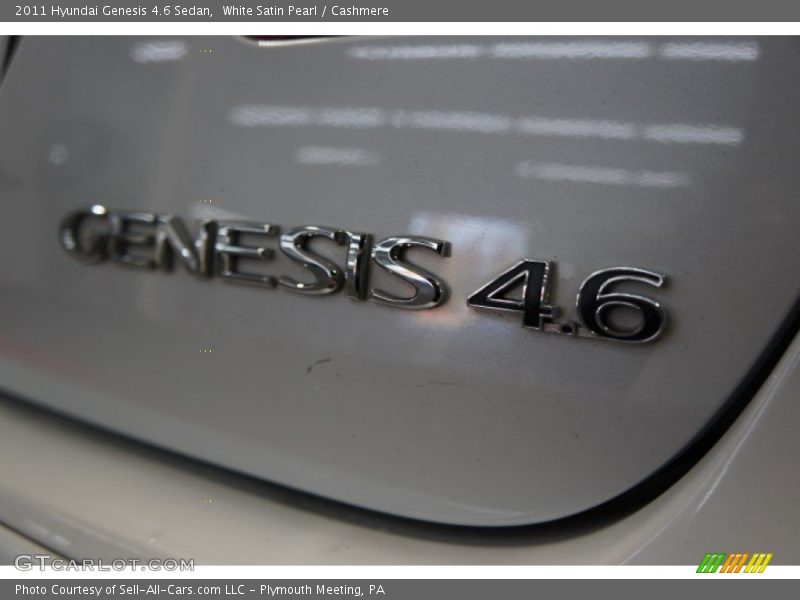 White Satin Pearl / Cashmere 2011 Hyundai Genesis 4.6 Sedan