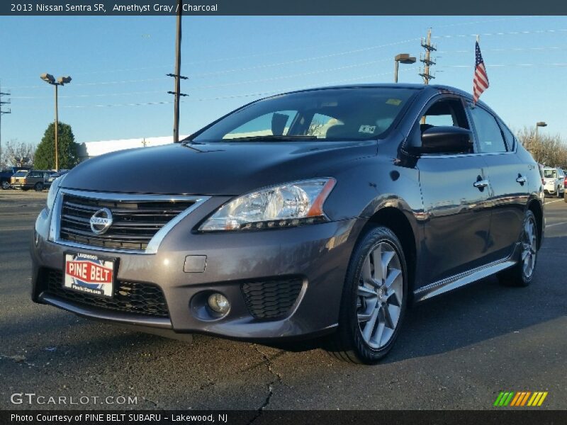 Amethyst Gray / Charcoal 2013 Nissan Sentra SR