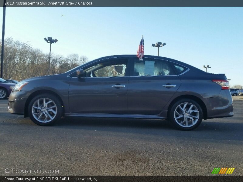 Amethyst Gray / Charcoal 2013 Nissan Sentra SR