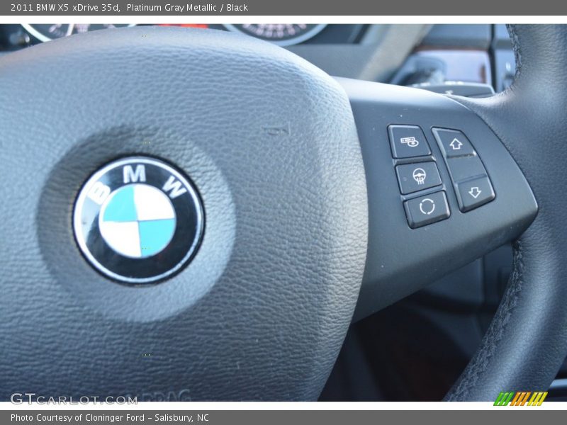 Platinum Gray Metallic / Black 2011 BMW X5 xDrive 35d