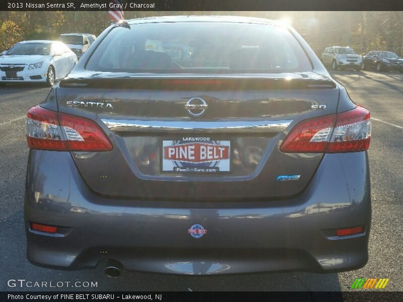 Amethyst Gray / Charcoal 2013 Nissan Sentra SR