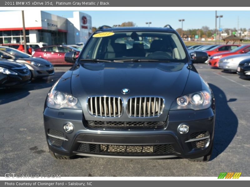 Platinum Gray Metallic / Black 2011 BMW X5 xDrive 35d