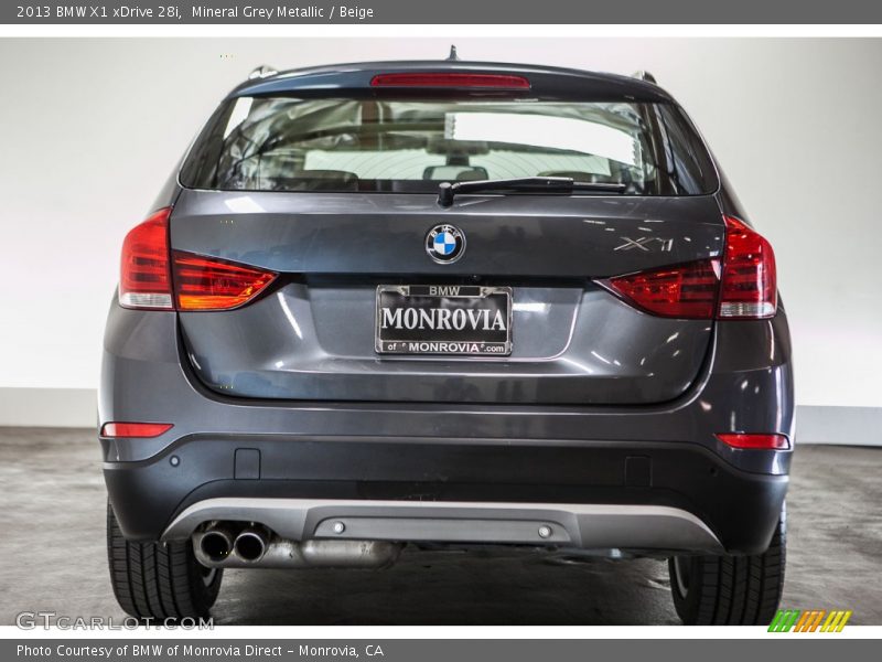 Mineral Grey Metallic / Beige 2013 BMW X1 xDrive 28i