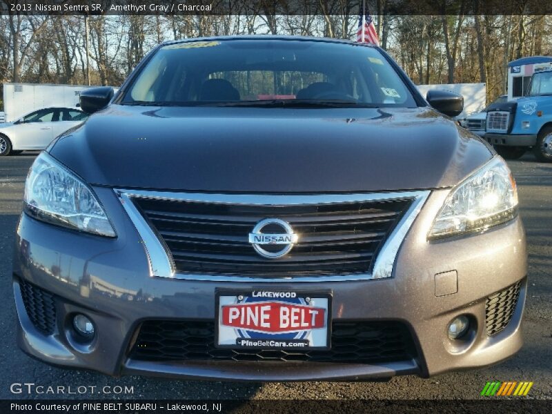 Amethyst Gray / Charcoal 2013 Nissan Sentra SR