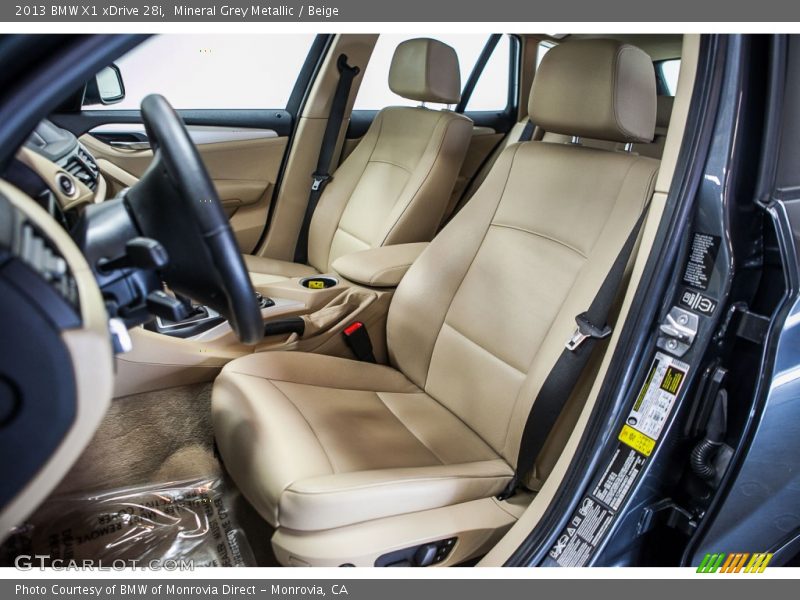 Mineral Grey Metallic / Beige 2013 BMW X1 xDrive 28i