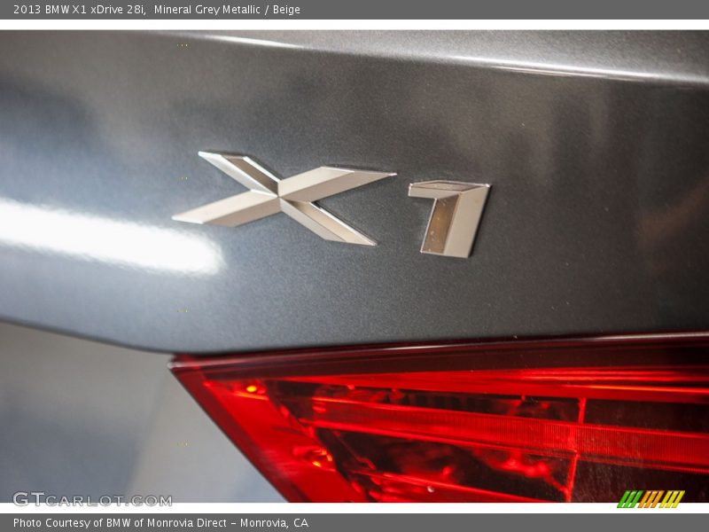 Mineral Grey Metallic / Beige 2013 BMW X1 xDrive 28i